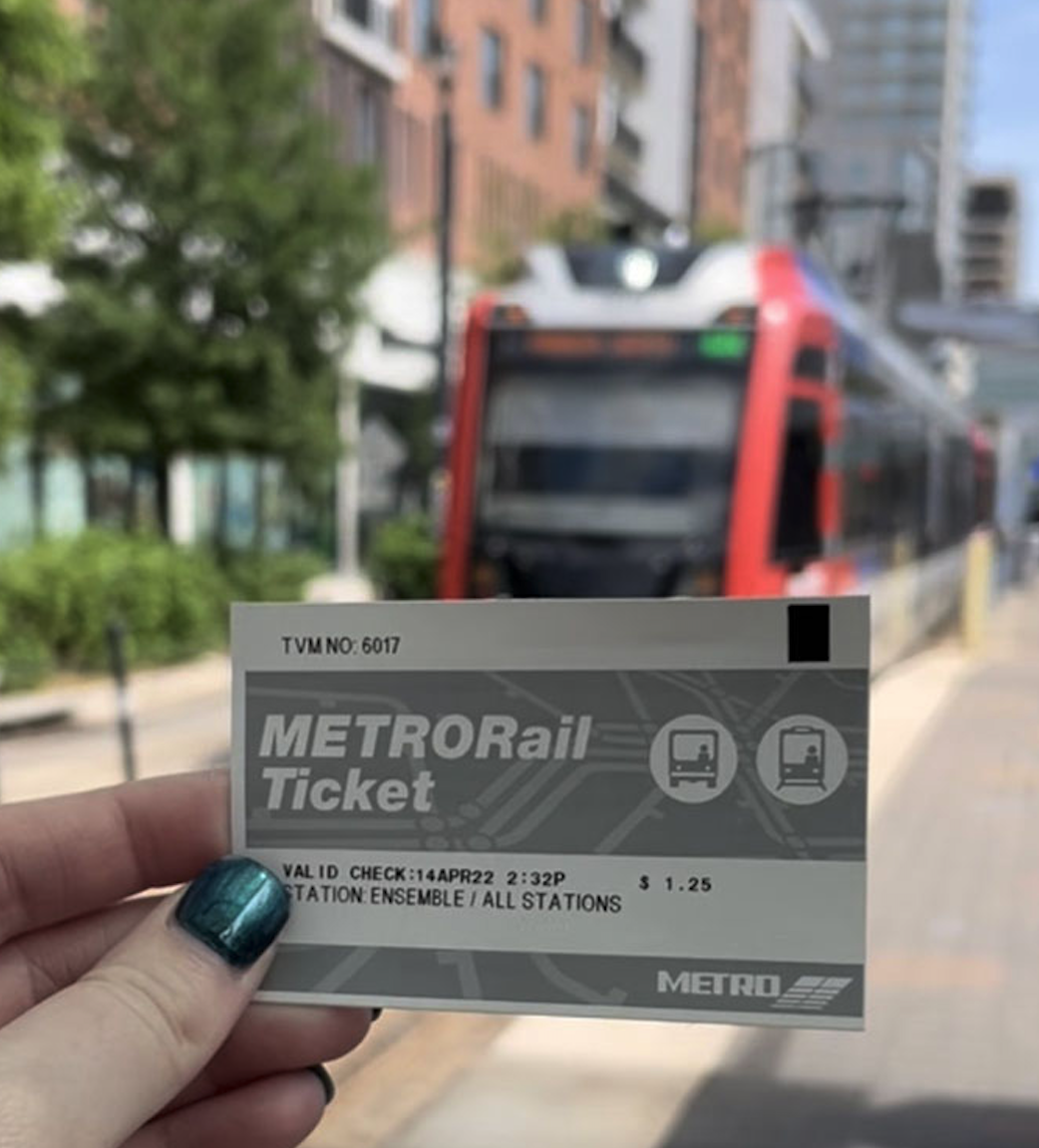 Getting around Houston by METRORail from Midtown