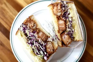 Winnie's fried chicken crunch wrap supreme sandwich