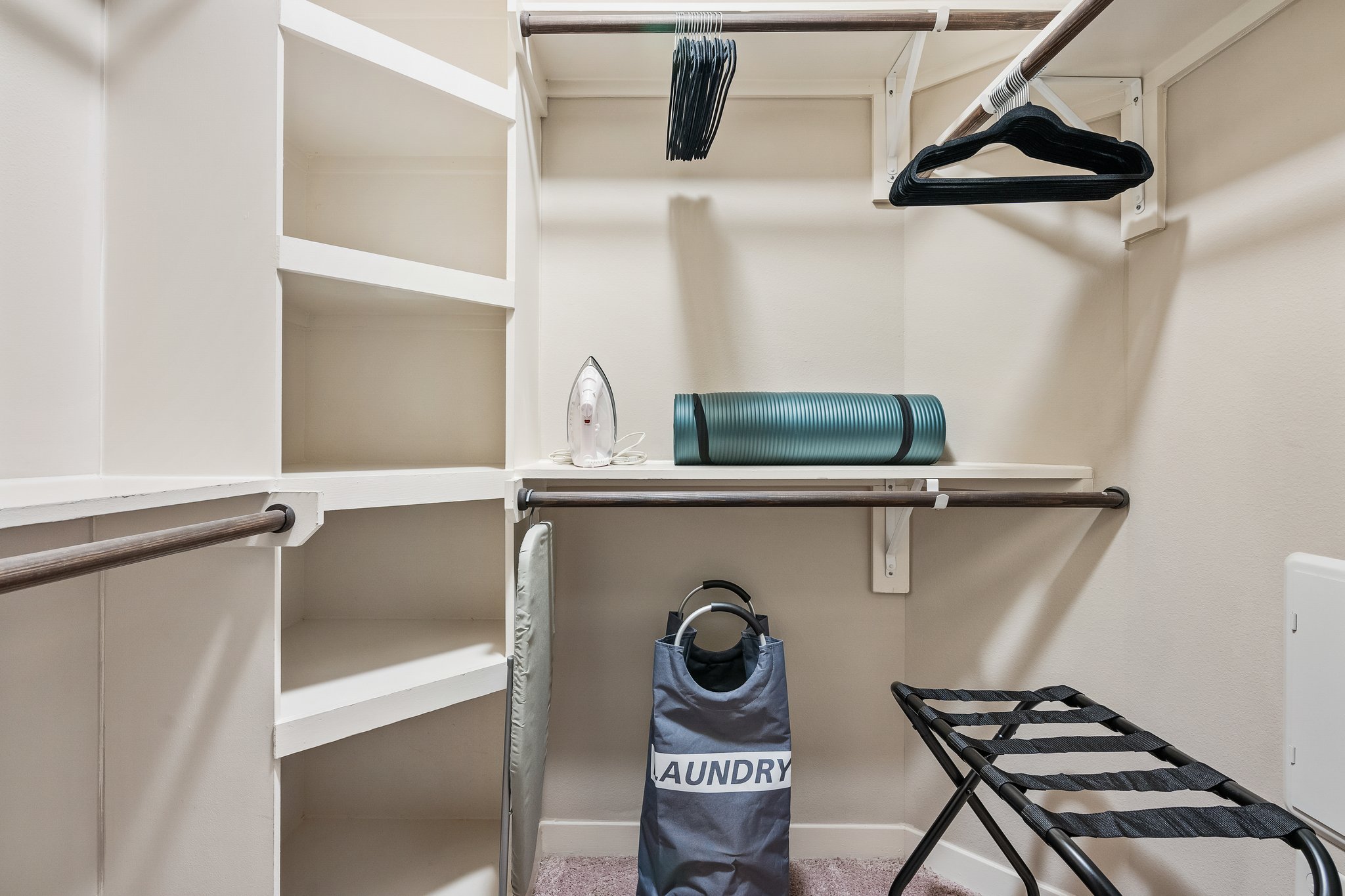 closet at Lodgeur at Elan Med Center