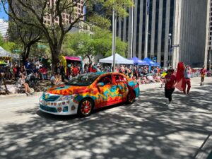 cars in Houston's Art Car Parade