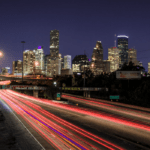 Houston skyline at night