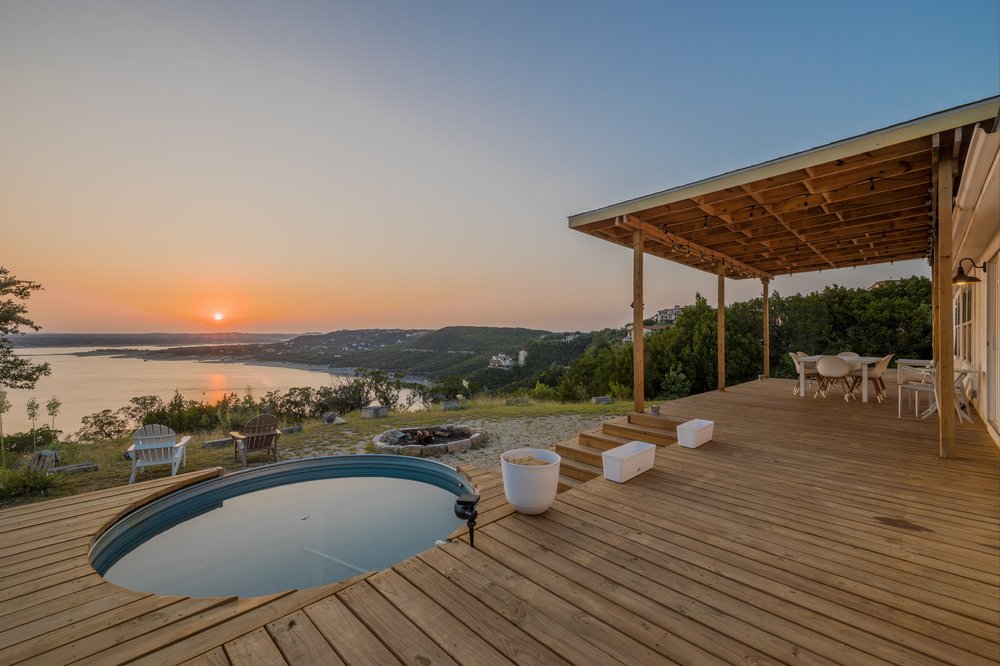 The OTX Bungalow overlooks the Main Basin of Lake Travis for world-class sunsets.