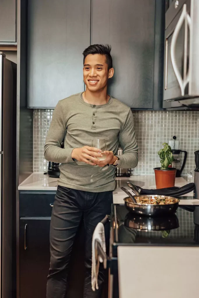 man standing in the kitchen