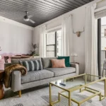 Luxury living room in a Lodgeur furnished apartment in Midtown Houston, TX