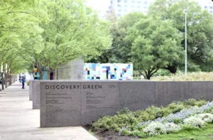 Discovery Green park sign