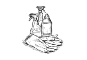 image of cleaning supplies