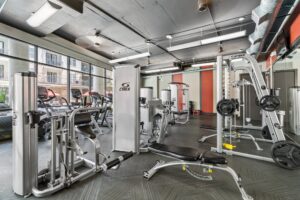 Strength gym at Lodgeur at Elan Med Center