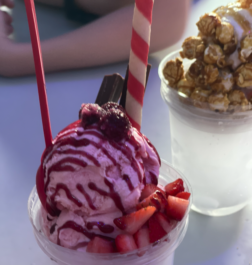 Smoking desserts served over dry ice at Pop Fancy Dessert Bar.