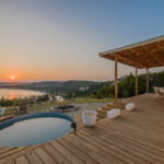 Oasis Bungalow on Lake Travis at sunset