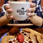 coffee mug with The Breakfast Klub logo