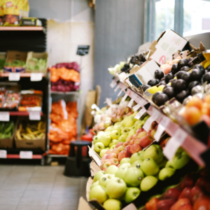 the Randall's produce section
