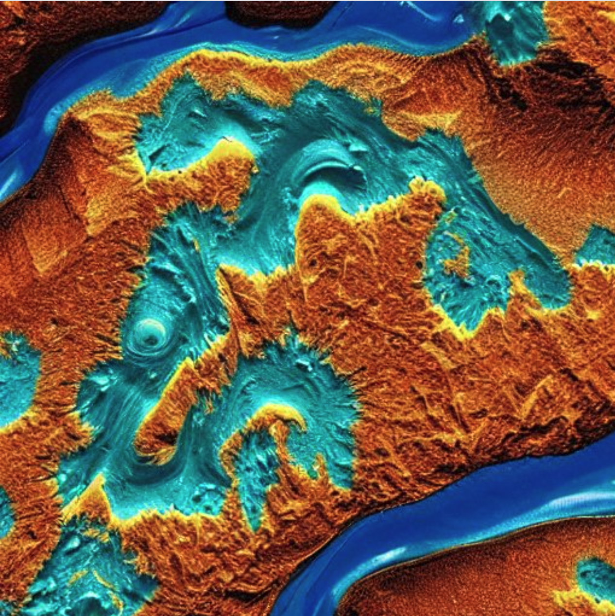 AI-generated image for geoscience conference in Houston