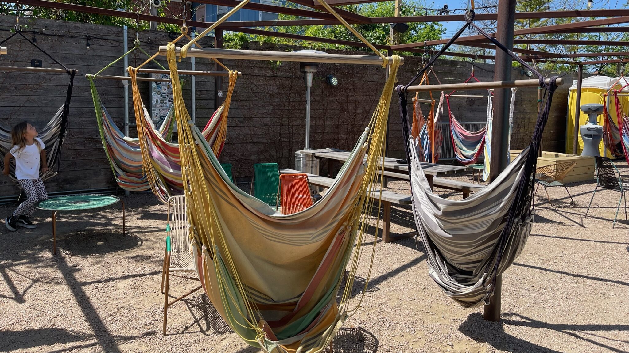 Hammocks at Axelrad Beer Garden