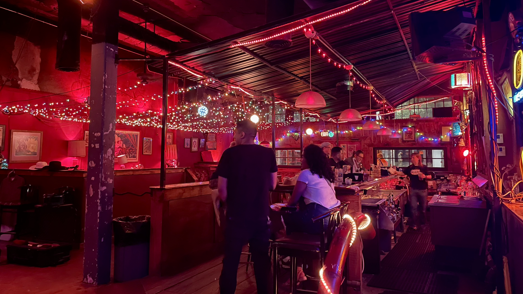 Shoeshine Charley's Big Top bar in Midtown Houston