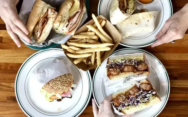 Winnie's sandwiches and fries