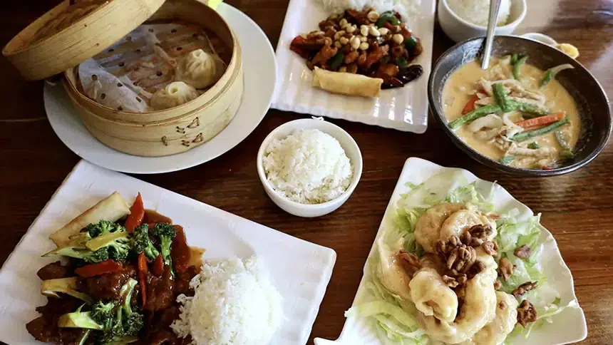Steamed soup dumplings, stir fry and curry at Spicy Girl in Midtown