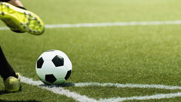 soccer ball on field