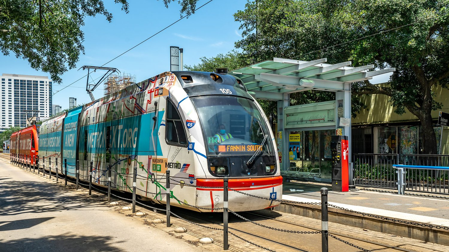 METRORail Red Line at Ensemble Station