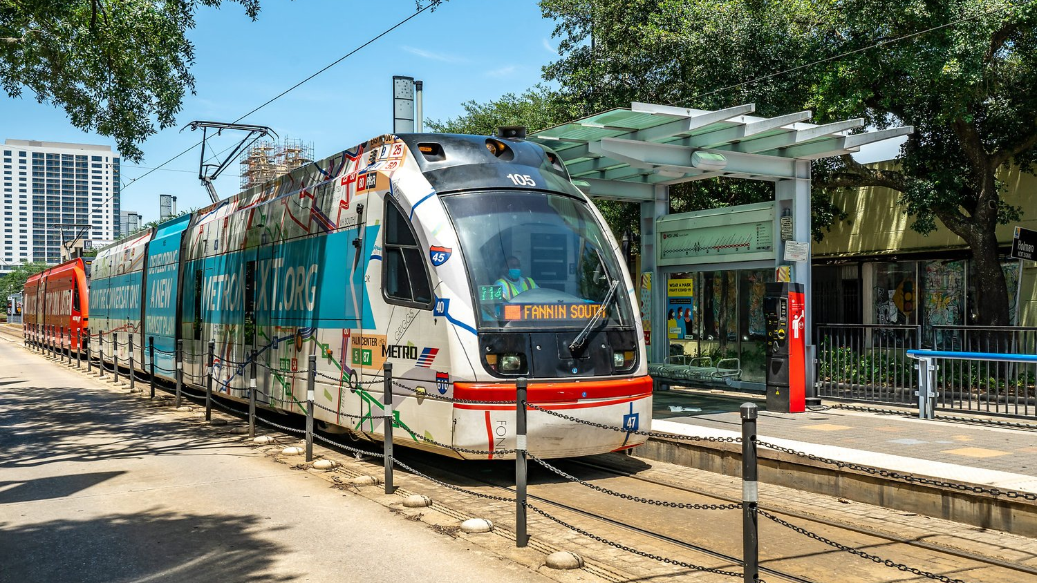 METRORail Red Line at Ensemble Station