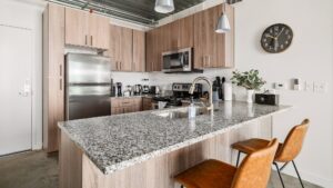 a fully-furnished kitchen