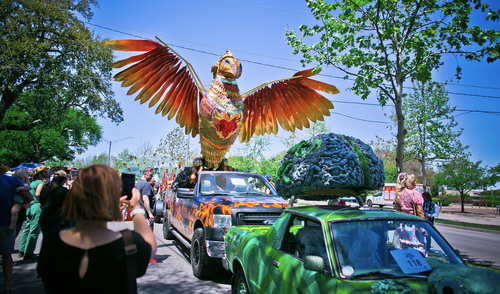 Art Car Parade vehicles