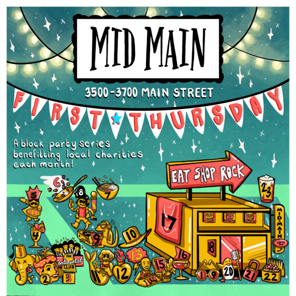 poster for First Thursday Block Party